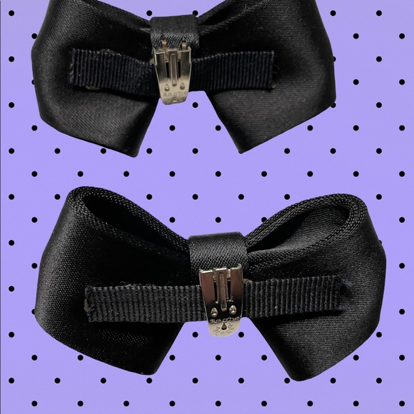 Shoe clips — black bow with rhinestones - Picture 4 of 4
